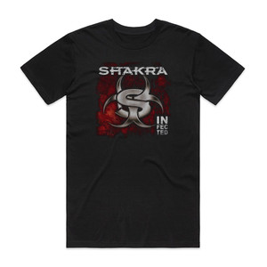 Shakra Infected Album Cover T-Shirt Black Shakra Infected Album Cover T-Shirt Black