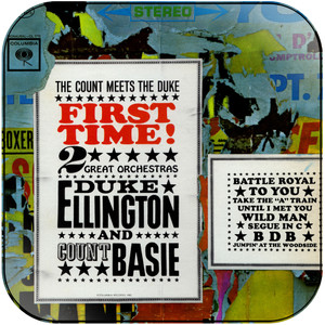 Duke Ellington First Time The Count Meets The Duke Album Cover Sticker Duke Ellington First Time The Count Meets The Duke Album Cover Sticker
