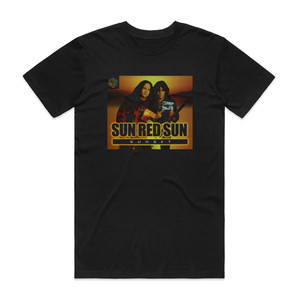 Sun Red Sun Sunset Album Cover T-Shirt Black Sun Red Sun Sunset Album Cover T-Shirt Black