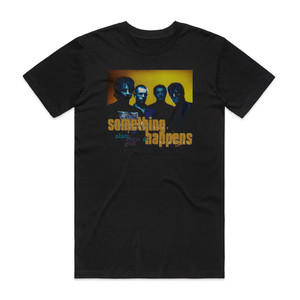 Something Happens Alan Elvis God Album Cover T-Shirt Black Something Happens Alan Elvis God Album Cover T-Shirt Black