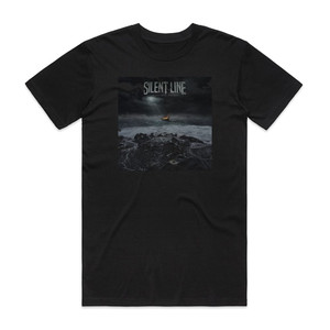 Silent Line Shattered Shores Album Cover T-Shirt Black Silent Line Shattered Shores Album Cover T-Shirt Black