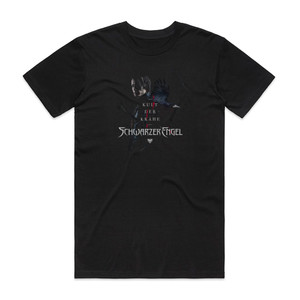 Schwarzer Engel Kult Der Krhe Album Cover T-Shirt Black