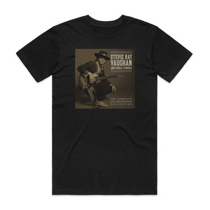 Stevie Ray Vaughan and Double Trouble The Complete Epic Recordings Collection Album Cover T-Shirt Black