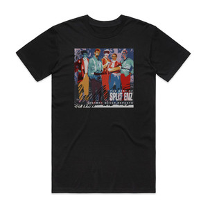 Split Enz History Never Repeats The Best Of Split Enz Album Cover T-Shirt Black