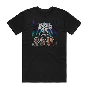 Sonic Boom Six Virus Album Cover T-Shirt Black Sonic Boom Six Virus Album Cover T-Shirt Black