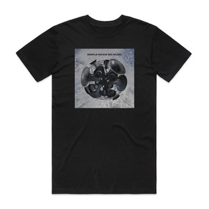 Simple Minds Big Music 1 Album Cover T-Shirt Black Simple Minds Big Music 1 Album Cover T-Shirt Black
