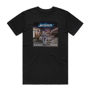 Scanner Terminal Earth Album Cover T-Shirt Black