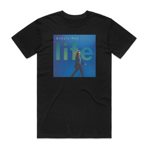 Simply Red Life Album Cover T-Shirt Black