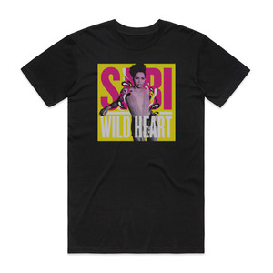 Sabi Wild Heart Album Cover T-Shirt Black Sabi Wild Heart Album Cover T-Shirt Black