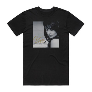 Sarah Brightman Voce Beautiful Songs Album Cover T-Shirt Black Sarah Brightman Voce Beautiful Songs Album Cover T-Shirt Black