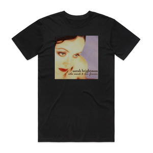 Sarah Brightman Who Wants To Live Forever Album Cover T-Shirt Black Sarah Brightman Who Wants To Live Forever Album Cover T-Shirt Black