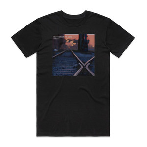 Steve Hackett Live Rails Album Cover T-Shirt Black Steve Hackett Live Rails Album Cover T-Shirt Black