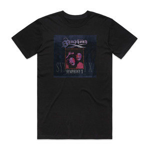 Symphony X Symphony X 1 Album Cover T-Shirt Black Symphony X Symphony X 1 Album Cover T-Shirt Black