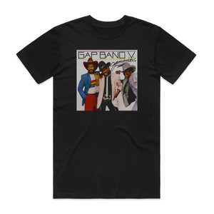 The Gap Band Gap Band V Jammin 1 Album Cover T-Shirt Black The Gap Band Gap Band V Jammin 1 Album Cover T-Shirt Black