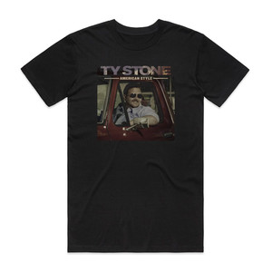Ty Stone American Style 1 Album Cover T-Shirt Black