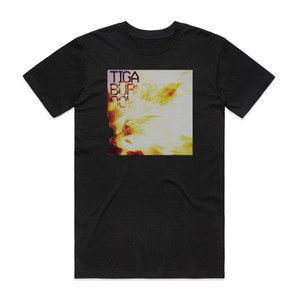 Tiga Burning Down Album Cover T-Shirt Black Tiga Burning Down Album Cover T-Shirt Black