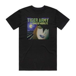 Tiger Army Ii Power Of Moonlite Album Cover T-Shirt Black Tiger Army Ii Power Of Moonlite Album Cover T-Shirt Black