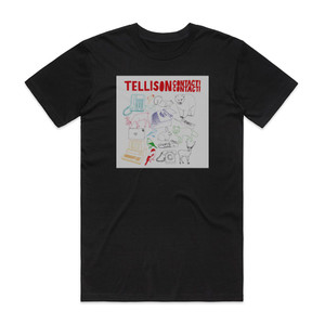 Tellison Contact Contact Album Cover T-Shirt Black Tellison Contact Contact Album Cover T-Shirt Black