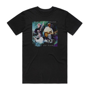 The Moody Blues Hall Of Fame Album Cover T-Shirt Black The Moody Blues Hall Of Fame Album Cover T-Shirt Black