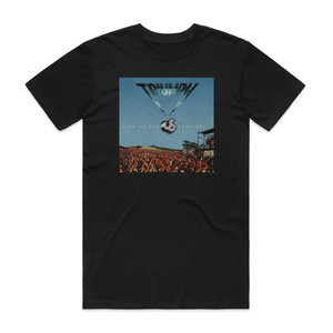 Triumph Live At The Us Festival Album Cover T-Shirt Black Triumph Live At The Us Festival Album Cover T-Shirt Black