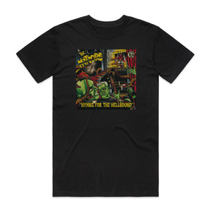 The Meteors Hymns For The Hellbound Album Cover T-Shirt Black The Meteors Hymns For The Hellbound Album Cover T-Shirt Black