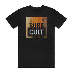The Cult Pure Cult The Singles 1984 1995 2 Album Cover T-Shirt Black