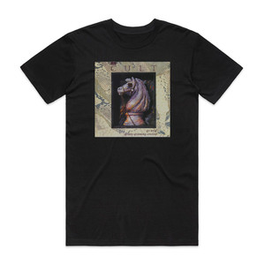 The Cult Go West Crazy Spinning Circles Album Cover T-Shirt Black The Cult Go West Crazy Spinning Circles Album Cover T-Shirt Black