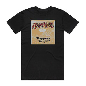 The Sugarhill Gang Rappers Delight Album Cover T-Shirt Black The Sugarhill Gang Rappers Delight Album Cover T-Shirt Black