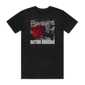 The Copyrights Button Smasher Album Cover T-Shirt Black The Copyrights Button Smasher Album Cover T-Shirt Black