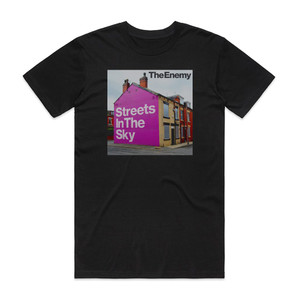 The Enemy Streets In The Sky Album Cover T-Shirt Black The Enemy Streets In The Sky Album Cover T-Shirt Black