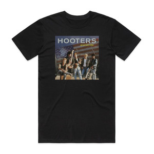 The Hooters Greatest Hits Album Cover T-Shirt Black The Hooters Greatest Hits Album Cover T-Shirt Black