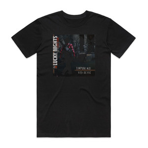 Timpuri noi Lucky Nights Unplugged Album Cover T-Shirt Black Timpuri noi Lucky Nights Unplugged Album Cover T-Shirt Black