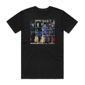 The Charlie Daniels Band Blues Hat Album Cover T-Shirt Black The Charlie Daniels Band Blues Hat Album Cover T-Shirt Black