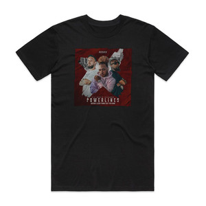 Tech N9ne Powerlines 1 Album Cover T-Shirt Black Tech N9ne Powerlines 1 Album Cover T-Shirt Black