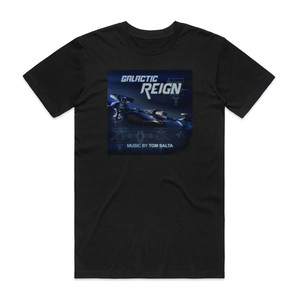 Tom Salta Galactic Reign Album Cover T-Shirt Black