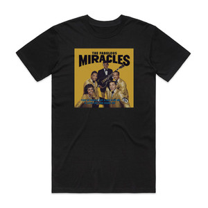 The Miracles The Fabulous Miracles Album Cover T-Shirt Black The Miracles The Fabulous Miracles Album Cover T-Shirt Black