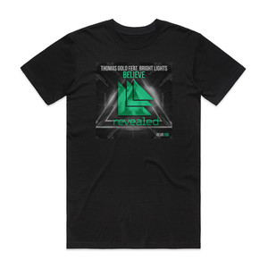 Thomas Gold Believe Album Cover T-Shirt Black Thomas Gold Believe Album Cover T-Shirt Black
