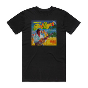 Trini Lopez Happy Trini Lopez Album Cover T-Shirt Black Trini Lopez Happy Trini Lopez Album Cover T-Shirt Black