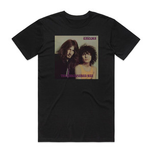 T Rex Unicorn 1 Album Cover T-Shirt Black T Rex Unicorn 1 Album Cover T-Shirt Black