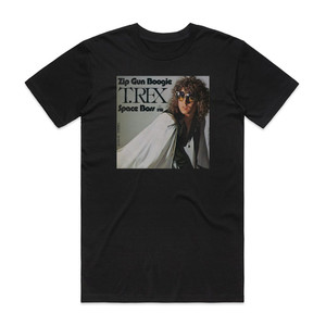 T Rex Zip Gun Boogie Space Boss Album Cover T-Shirt Black