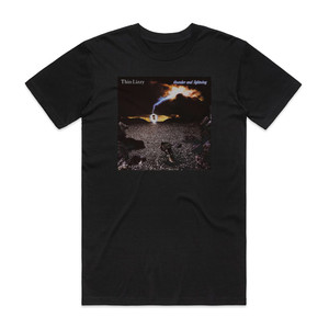 Thin Lizzy Thunder And Lightning 2 Album Cover T-Shirt Black