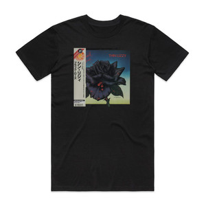 Thin Lizzy Black Rose A Rock Legend 1 Album Cover T-Shirt Black Thin Lizzy Black Rose A Rock Legend 1 Album Cover T-Shirt Black