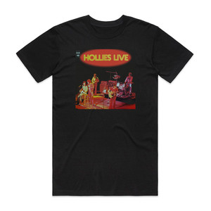 The Hollies Live Hits Album Cover T-Shirt Black