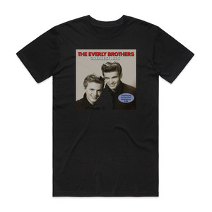 The Everly Brothers Greatest Hits 1 Album Cover T-Shirt Black The Everly Brothers Greatest Hits 1 Album Cover T-Shirt Black