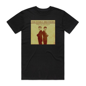 The Everly Brothers Wake Up Little Susie Album Cover T-Shirt Black