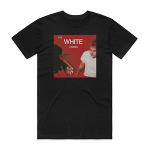 The White Stripes Lets Shake Hands Album Cover T-Shirt Black The White Stripes Lets Shake Hands Album Cover T-Shirt Black