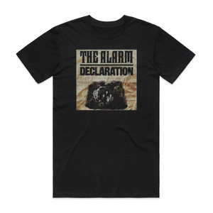 The Alarm Declaration Album Cover T-Shirt Black The Alarm Declaration Album Cover T-Shirt Black
