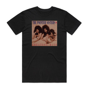 The Pointer Sisters Greatest Hits Album Cover T-Shirt Black