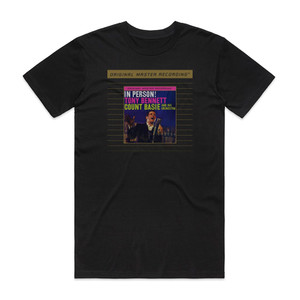 Tony Bennett In Person 1 Album Cover T-Shirt Black Tony Bennett In Person 1 Album Cover T-Shirt Black