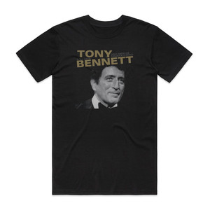 Tony Bennett As Time Goes By Great American Songbook Classics Album Cover T-Shirt Black Tony Bennett As Time Goes By Great American Songbook Classics Album Cover T-Shirt Black